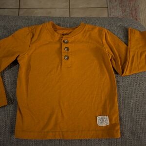 Vintage Kids Long Sleeve Shirt - Mustard